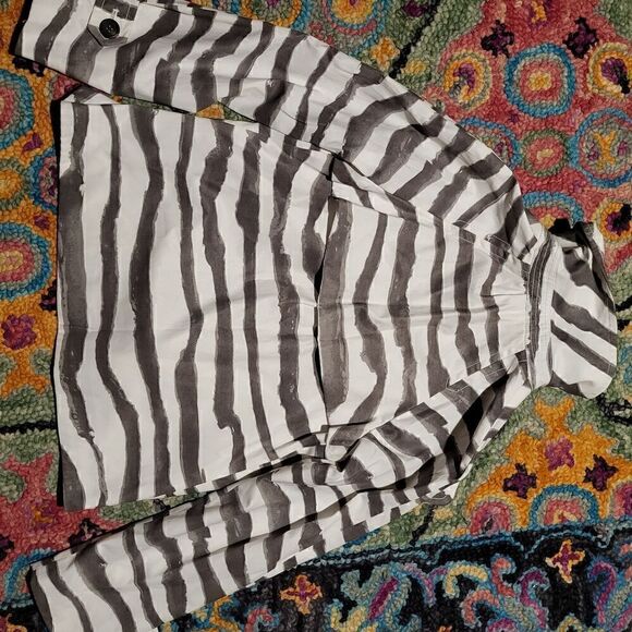 J. Crew Watercolor Stripe Zebra Jacket Women's 2 - Picture 5 of 5
